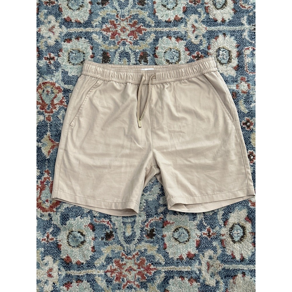 Scene & Heard Chino Shorts Boys 14/16 Khaki Elastic Drawstring Ripstop EUC
